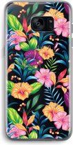 Case Company® - Samsung Galaxy S7 Edge hoesje - Tropisch 2 - Soft Cover Telefoonhoesje - Bescherming aan alle Kanten en Schermrand