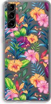 Case Company® - Samsung Galaxy S21 Plus hoesje - Tropisch 2 - Soft Cover Telefoonhoesje - Bescherming aan alle Kanten en Schermrand