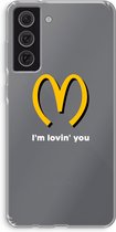 Case Company® - Samsung Galaxy S21 FE hoesje - I'm lovin' you - Soft Cover Telefoonhoesje - Bescherming aan alle Kanten en Schermrand