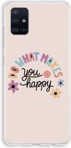 Case Company® - Samsung Galaxy A51 4G hoesje - Happy days - Soft Cover Telefoonhoesje - Bescherming aan alle Kanten en Schermrand