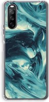 Case Company® - Sony Xperia 10 III hoesje - Dreaming About Whales - Soft Cover Telefoonhoesje - Bescherming aan alle Kanten en Schermrand