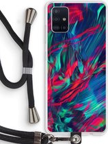 Case Company® - Samsung Galaxy A51 4G hoesje met Koord - Pilgrims Of The Sea - Telefoonhoesje met Zwart Koord - Bescherming aan alle Kanten en Over de Schermrand