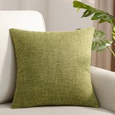 Kussenhoes - Kussenhoes Vierkantjes - Pillow cover - 45 x 45cm - Groen - 1Stuk