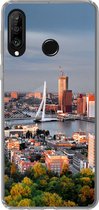 Geschikt voor Huawei P30 Lite hoesje - Rotterdam - Skyline - Boom - Siliconen Telefoonhoesje