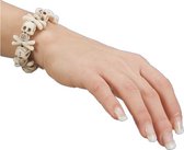 armband Skulls And Bones ivoorwit/zwart one-size