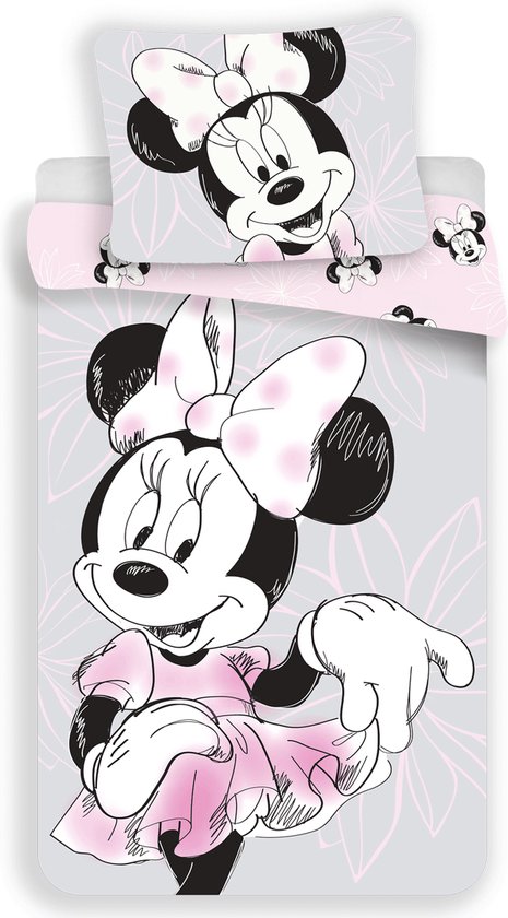 Housse de couette Disney Minnie Mouse , belle - Simple - 140 x 200 cm - Katoen