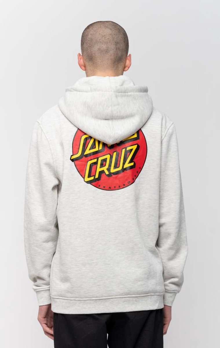 Santa Cruz Classic Dot zip hoodie athletic heather