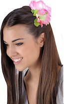 haarclip Hawaii bloem dames polyester roze