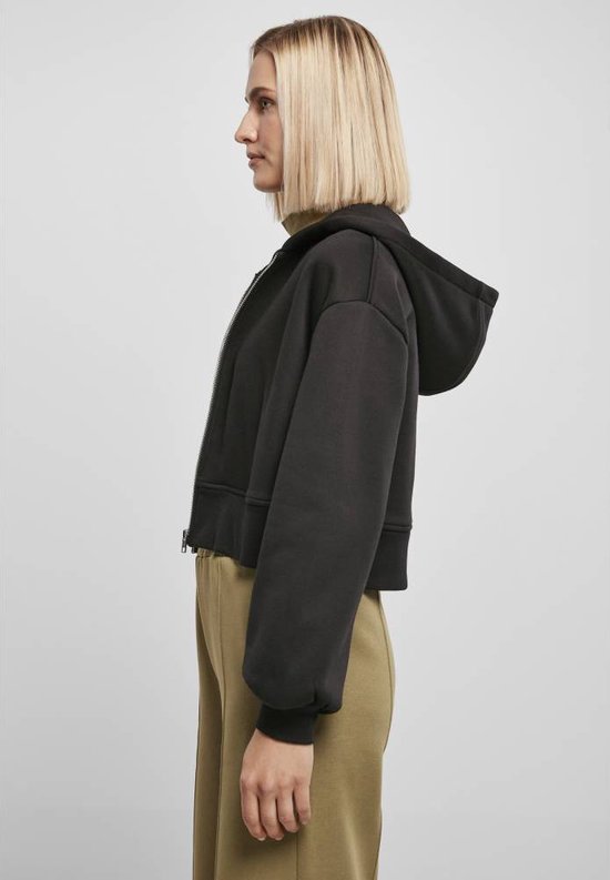 Urban Classics Jacket Short Oversized Zip Zwart
