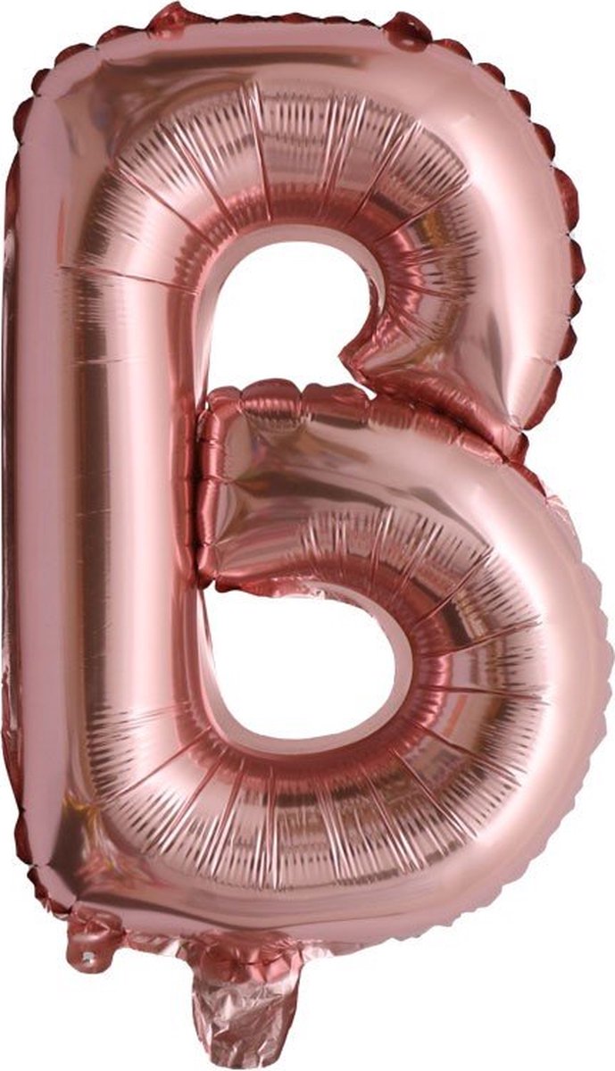 Folieballon / Letterballon Rose Goud - Letter B - 41cm