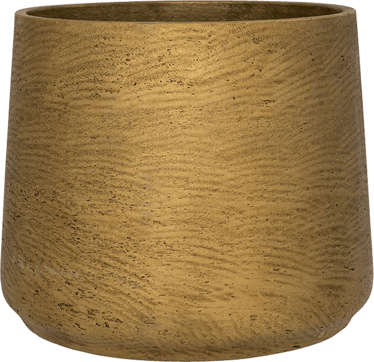 Pottery Pots - Plantenbak - (S) Patt L - Ø20cm x H16.5cm - Indoor en Outdoor - Metallic Gold