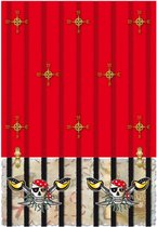 tafelkleed Piraat 1,30 x 1,80 meter rood