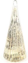 kerstversiering Telfer led 33 cm glas zilver