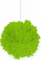 pompon 30 cm papier groen