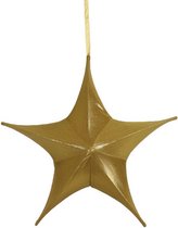 kersthanger ster Maria 40 cm glanzend goud