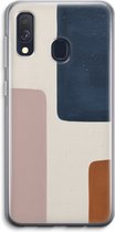 Case Company® - Samsung Galaxy A40 hoesje - Geo #5 - Soft Cover Telefoonhoesje - Bescherming aan alle Kanten en Schermrand