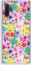 Case Company® - Samsung Galaxy Note 10 Plus hoesje - Little Flowers - Soft Cover Telefoonhoesje - Bescherming aan alle Kanten en Schermrand