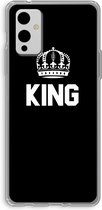 Case Company® - OnePlus 9 hoesje - King zwart - Soft Cover Telefoonhoesje - Bescherming aan alle Kanten en Schermrand