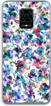 Case Company® - Xiaomi Redmi Note 9 Pro hoesje - Hibiscus Flowers - Soft Cover Telefoonhoesje - Bescherming aan alle Kanten en Schermrand