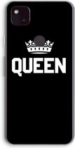 Case Company® - Google Pixel 4a 5G hoesje - Queen zwart - Soft Cover Telefoonhoesje - Bescherming aan alle Kanten en Schermrand