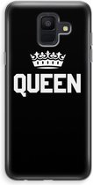 Case Company® - Samsung Galaxy A6 (2018) hoesje - Queen zwart - Soft Cover Telefoonhoesje - Bescherming aan alle Kanten en Schermrand