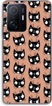 Case Company® - Xiaomi 11T hoesje - Kat - Soft Cover Telefoonhoesje - Bescherming aan alle Kanten en Schermrand