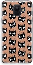 Case Company® - Samsung Galaxy A6 (2018) hoesje - Kat - Soft Cover Telefoonhoesje - Bescherming aan alle Kanten en Schermrand