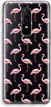 Case Company® - OnePlus 6 hoesje - Flamingo - Soft Cover Telefoonhoesje - Bescherming aan alle Kanten en Schermrand