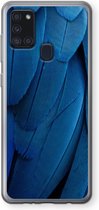 Case Company® - Samsung Galaxy A21s hoesje - Pauw - Soft Cover Telefoonhoesje - Bescherming aan alle Kanten en Schermrand