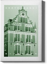 Walljar - Grote Markt Nijmegen - Muurdecoratie - Poster