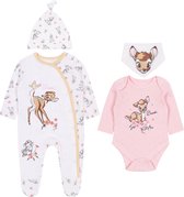 Wit-roze babyset Bambi - DISNEY / 50