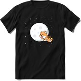 Shiba inu to the moon T-Shirt | Crypto ethereum kleding Kado Heren / Dames | Perfect cryptocurrency munt Cadeau shirt Maat L