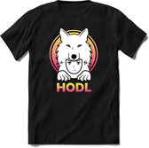 HODL Saitama T-Shirt | Saitama Inu Wolfpack Crypto Ethereum kleding Kado Heren / Dames | Perfect Cryptocurrency Munt Cadeau Shirt Maat XL