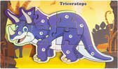 Houten Dinosaurus Puzzel - Triceratops - Speelgoed