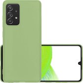 Samsung Galaxy A33 Hoesje Back Cover Siliconen Case Hoes - Groen