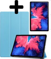 Lenovo Tab P11 Hoes Luxe Hoesje Book Case Cover Met Screenprotector - Licht Blauw
