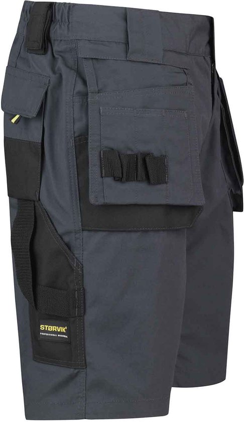 STØRVIK Job Pantalon de travail Court Homme - Taille S - Anthracite