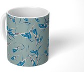 Mok - Koffiemok - Patronen - Vogel - Abstract - Mokken - 350 ML - Beker - Koffiemokken - Theemok