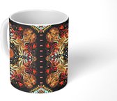 Mok - Koffiemok - Patronen - Detail - Retro - Mokken - 350 ML - Beker - Koffiemokken - Theemok