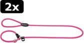 2x RETRIEVERLIJN NEON ROZE 10MMX170CM