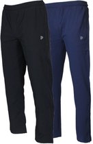 2-Pack Donnay 2-way stretch trainingsbroek - Sportbroek - Alex - Heren - Maat M - Zwart & Navy