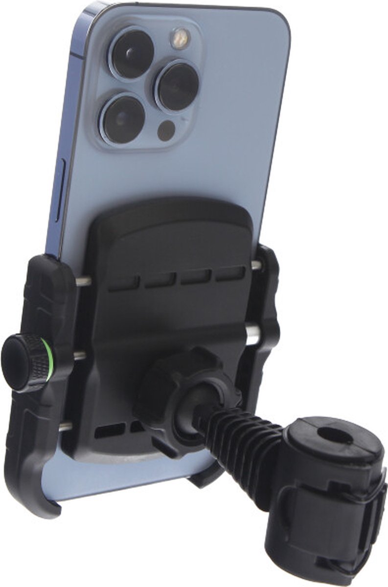 Telefoonhouder voor Scooter - Motor - MANOS LIBRES - MODEL M - Windscherm Bevestiging - Universeel - Zwart - Piaggio - Vespa - Zip – foto 4