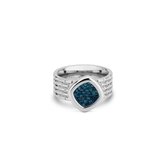 Melano Vivid Blue Sky ring set- zilverkleurig - dames - maat 50