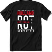 Rotterdam - Holland | TSK Original & vintage | T-Shirt Heren - Dames | Rood | Perfect Cadeau Shirt | Grappige Spreuken - Zinnen - Teksten | Maat S