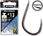 Browning Sphere Beast Barbless-Spade Black Nickel (15 pcs) - Maat : Haak 8