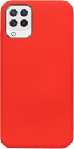 ADEL Siliconen Back Cover Softcase Hoesje Geschikt voor Samsung Galaxy M22/ A22 (4G) - Rood