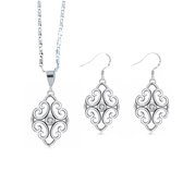 2-Delige set-Ketting-Oorbellen-Sofie-Filigraan-Wieber-Zirkonia-Charme Bijoux