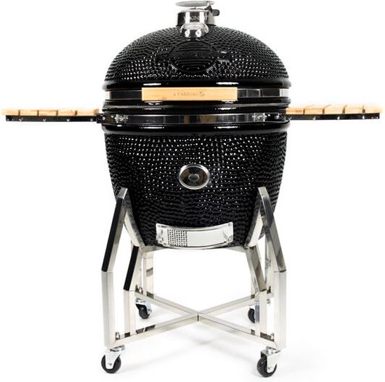 BBQ Kamado 24" XXL Pro Set met Onderstel Zijtafels en Hoes