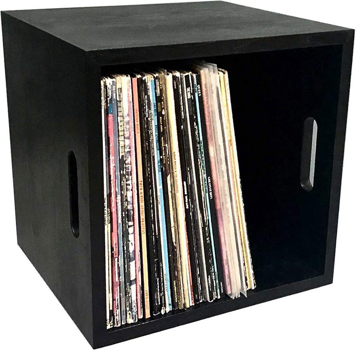 Houten Vinyl Platen Box – LP Opbergkast - Multifunctioneel ...