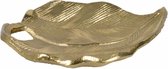 Gouden schaaltje bladvorm 17x13x3 cm